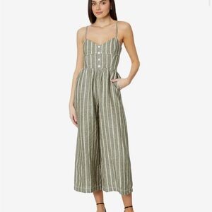 Madewell Sleeveless Wide-Leg Linen Jumpsuit